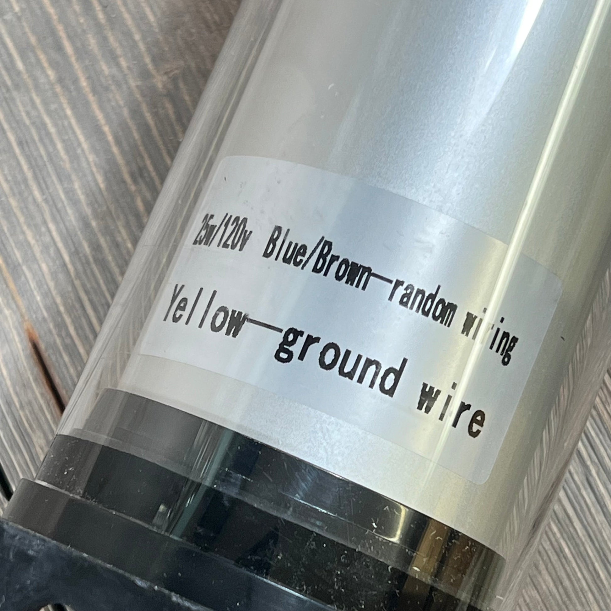 25W IP66 explosion-proof LED machine light showing wiring details for industrial CNC applications.