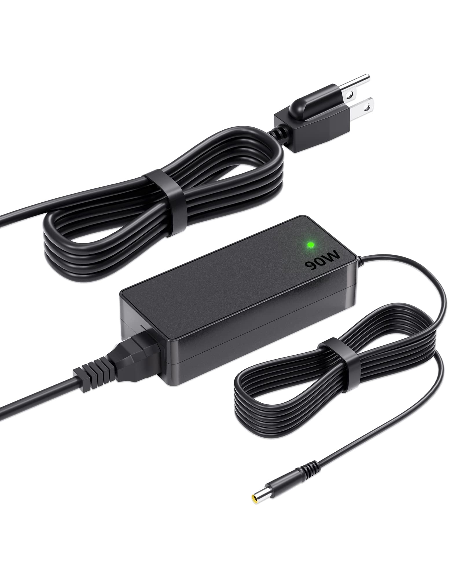 90W AC adapter for Jackery Explorer portable power station with power supply cord, ideal for solar generator charging.