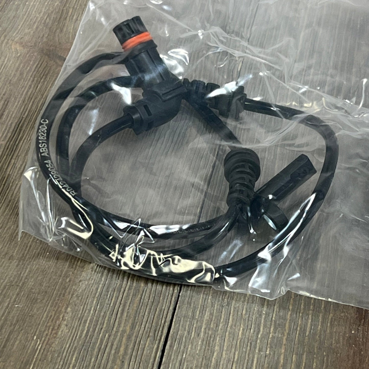 Premium ABS wheel speed sensor in packaging for Mercedes-Benz C300 2008-2009, GLK350 2010-2011, front driver and passenger.
