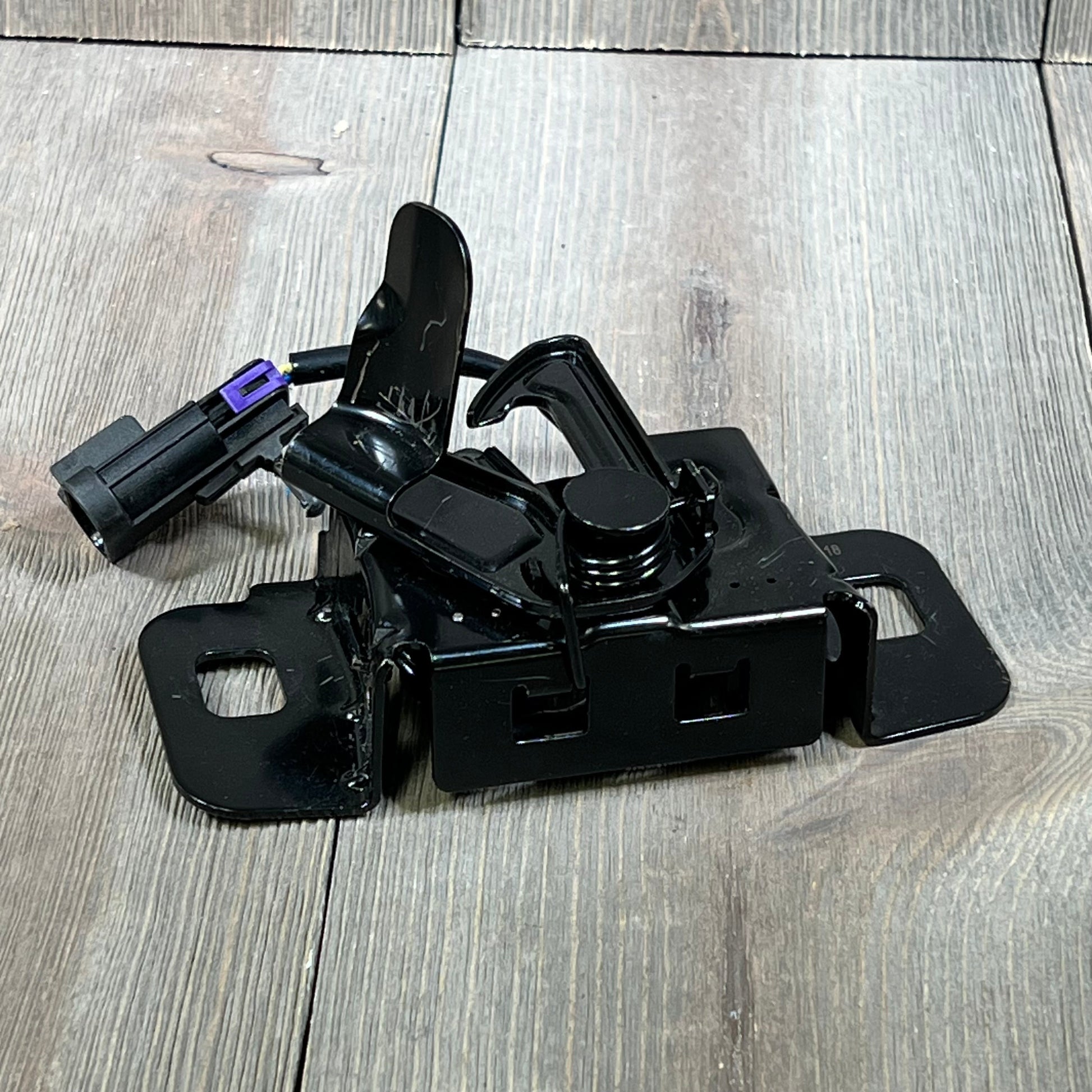 Hood latch assembly for Chevy Tahoe 2015-2018, GM1234115, sturdy black metal design, part number 84065954.