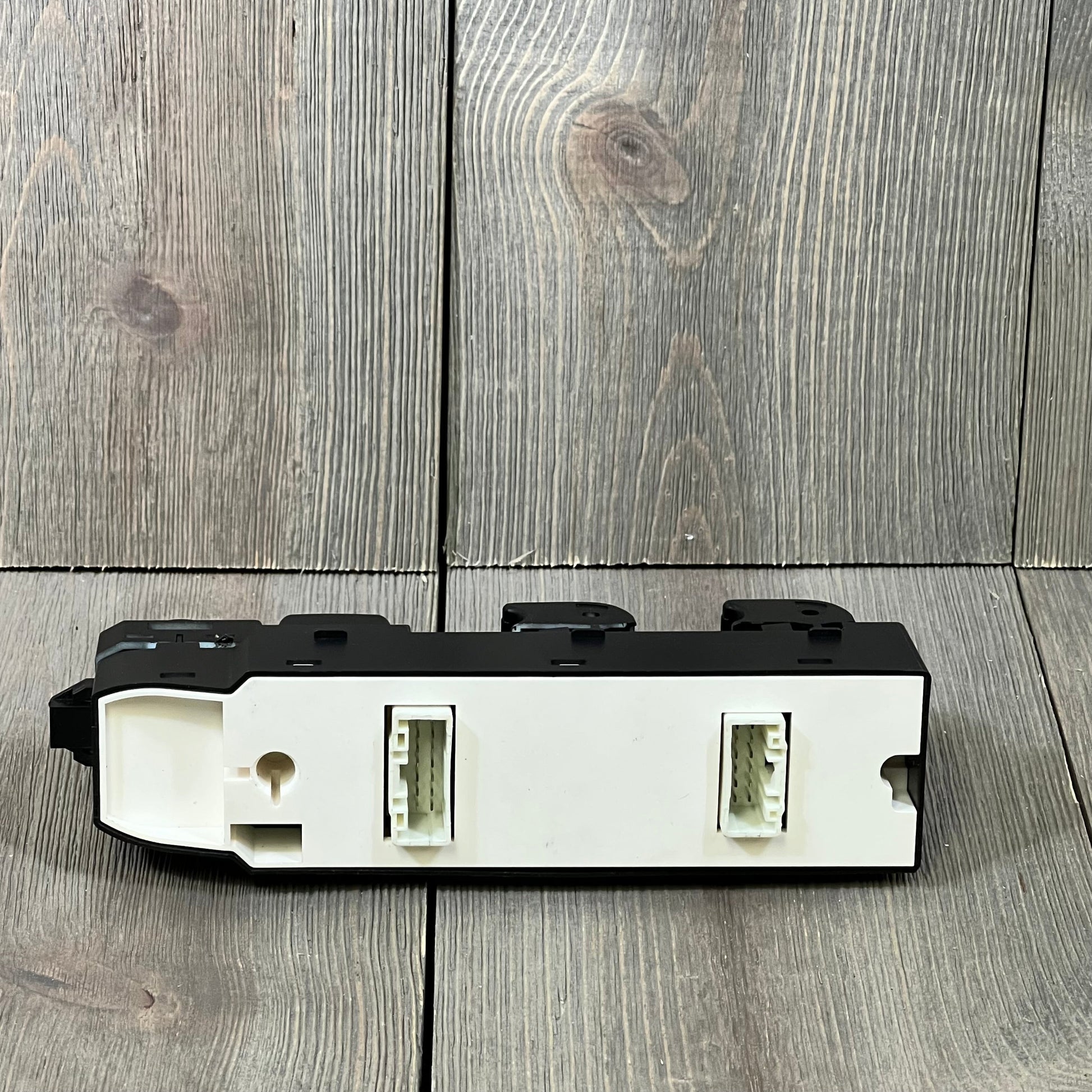 Rear view of WMPHE Automatic Power Master Window Switch for Mazda CX-5, showing 14+12 pin connectors, 2013-2016 model.