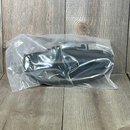 Textured black exterior door handle for Subaru, model 1047278253, packaged securely in plastic wrap.