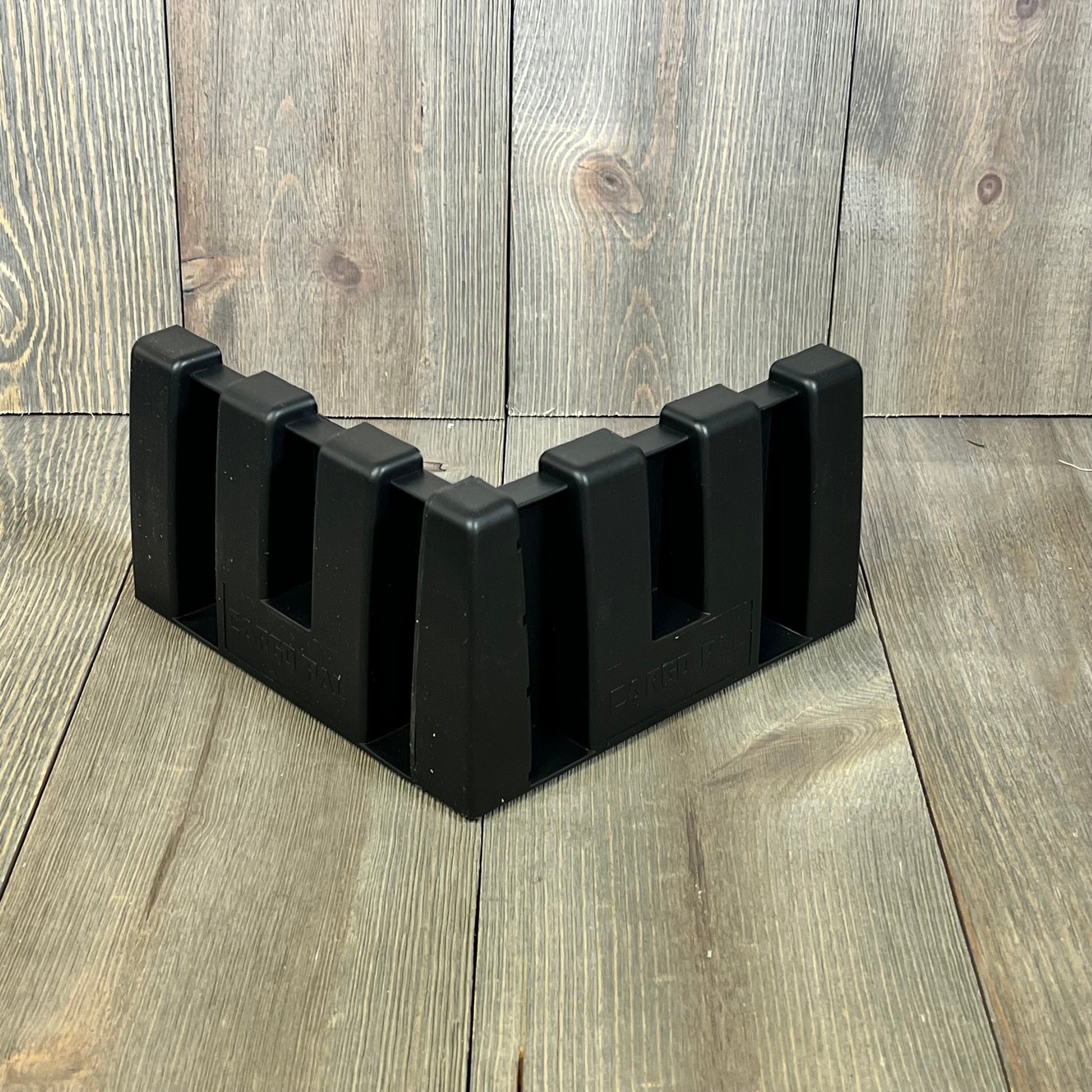 Car trunk organizer block for SUVs, featuring durable black design. Perfect for wool carpet surfaces and multipurpose use.