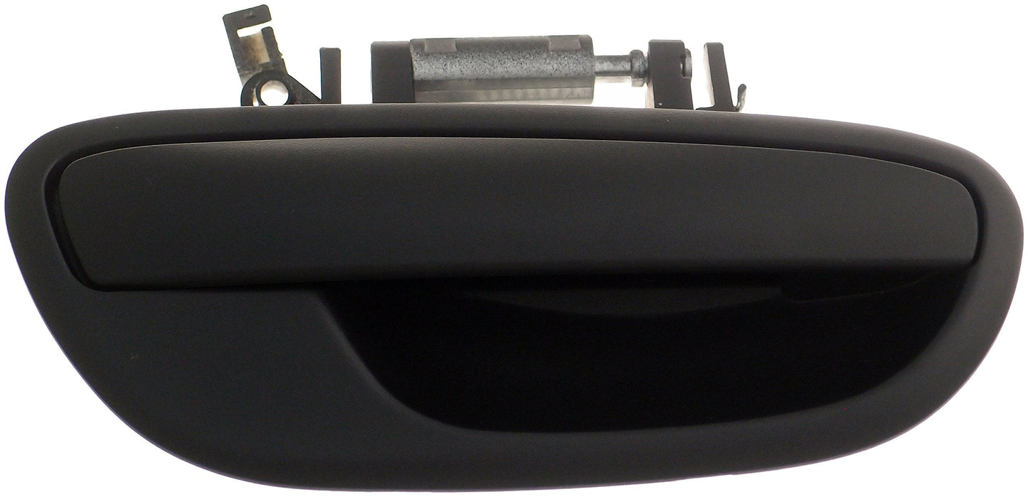 Textured black exterior door handle for Subaru, front passenger side, model 1047278253-Dorman 82682, durable and sleek design.