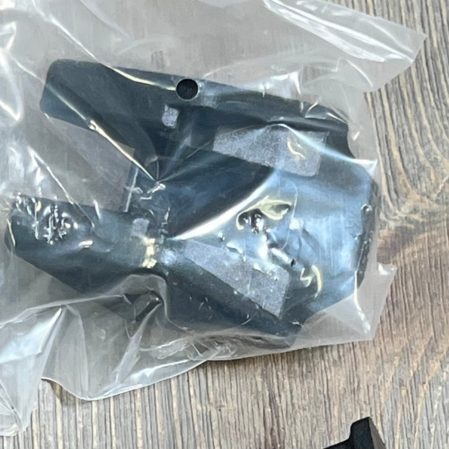 Black factory-style hood latch kit for Jeep Wrangler TJ 1997-2006, packaged for protection, exterior accessories.