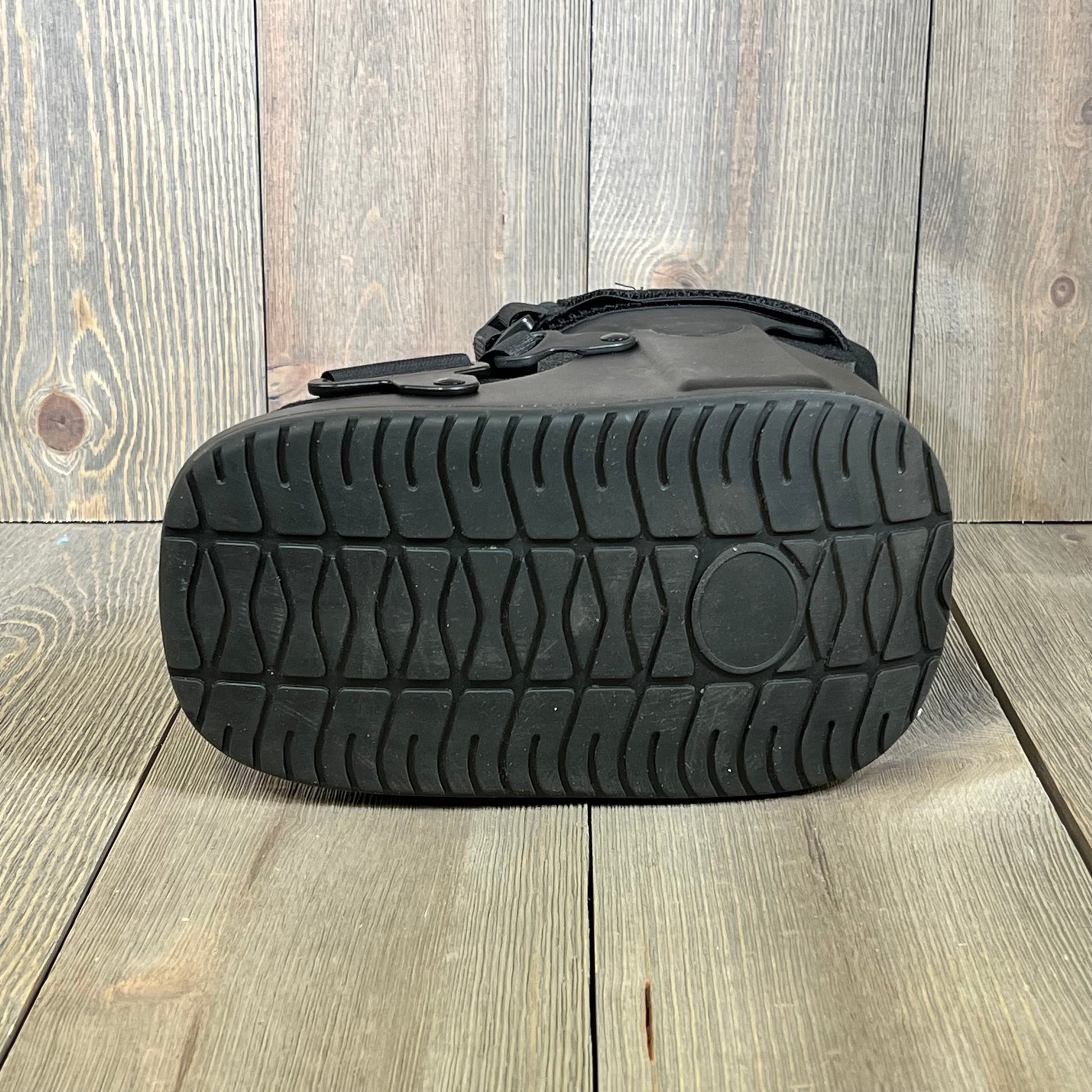 Durable sole of United Ortho USA14111 Short Air Cam Walker Fracture Boot, providing stability and support, extra small size.