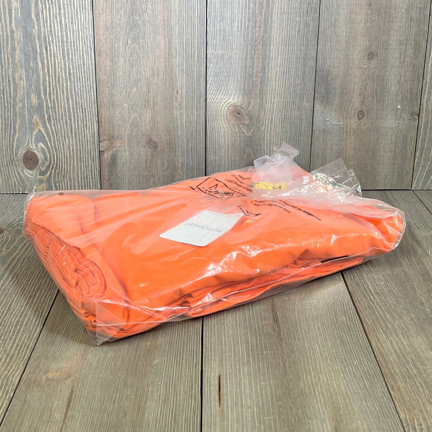 Pack of 12 orange cotton tote bags, lightweight and reusable, ideal for shopping, DIY, and promotional activities.