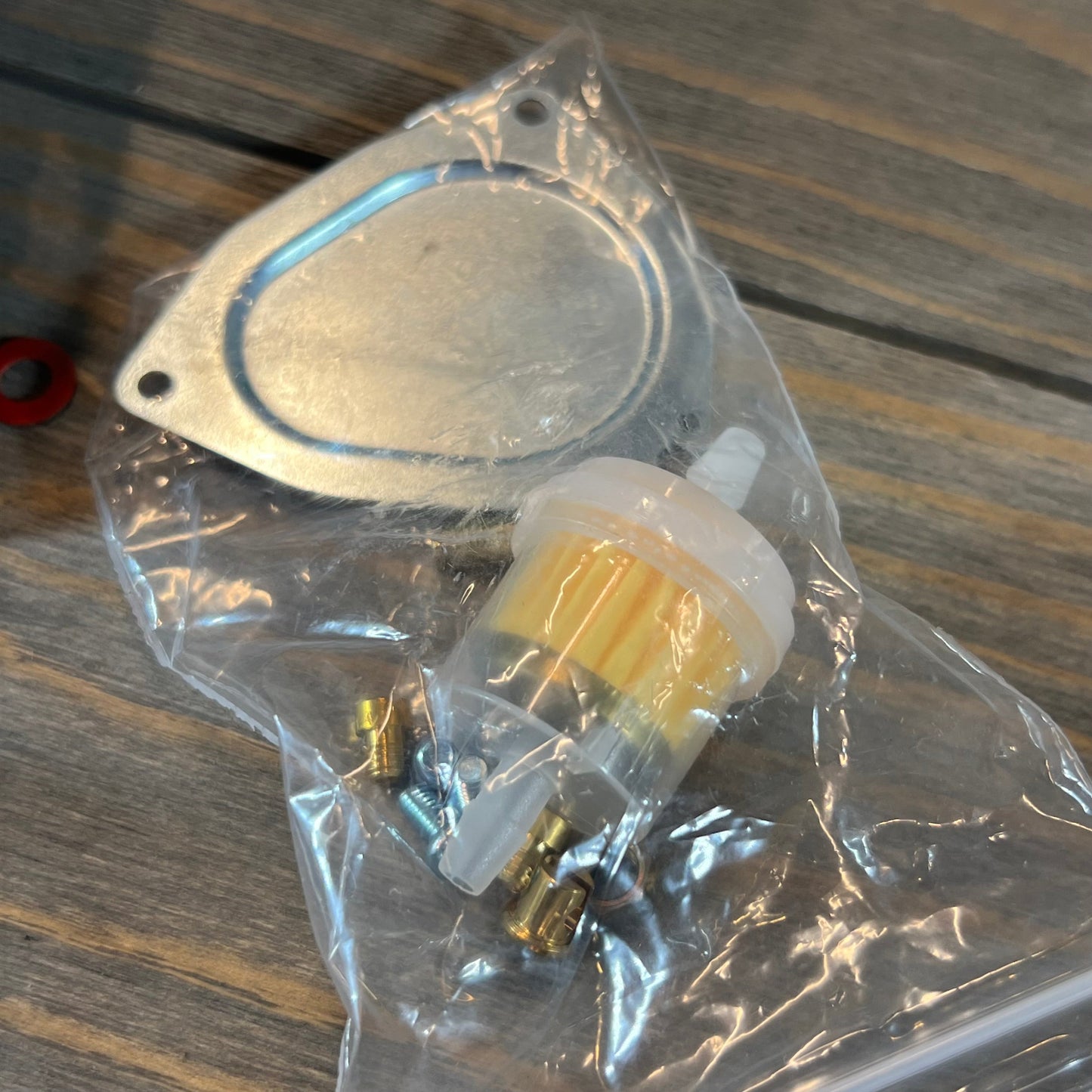 Carburetor replacement kit for Suzuki LTZ400 Quad 2003-2007 with fuel valve petcock and hardware.