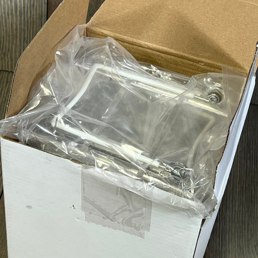 Clear acrylic plate stands packaged in a cardboard box, ideal for displaying plates and books, 11-piece set.