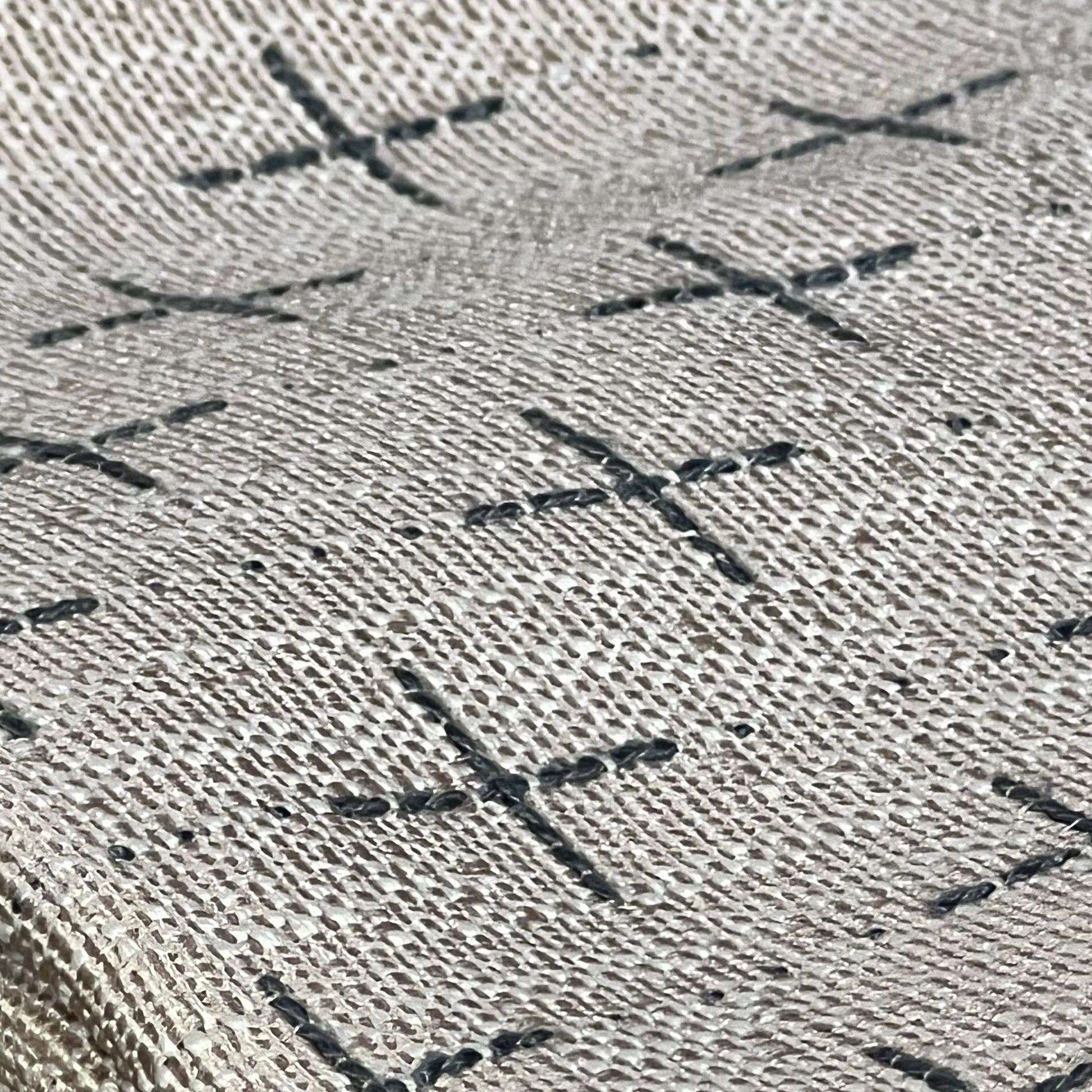 Textured polyester fabric of ZWJD Pillow Covers 16x16, featuring a stylish cross pattern for a cozy farmhouse look.