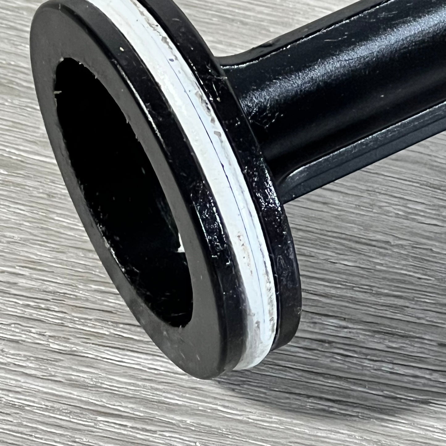 Close-up of GUOJINJISM SPX0410BA Handle with durable black finish and white seal for Hayward slide valve assembly.
