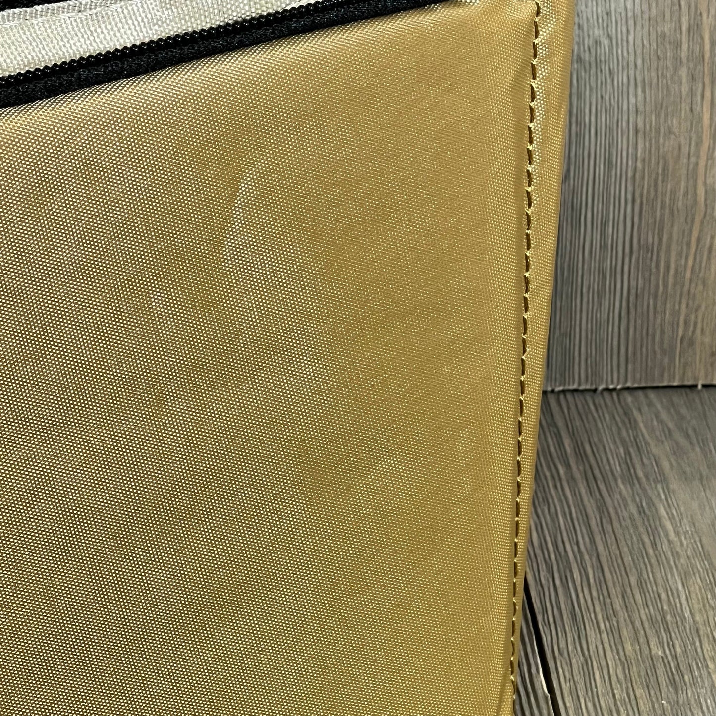 Durable beige fabric of the G-raphy camera insert bag divider, designed for DSLR protection and custom organization.