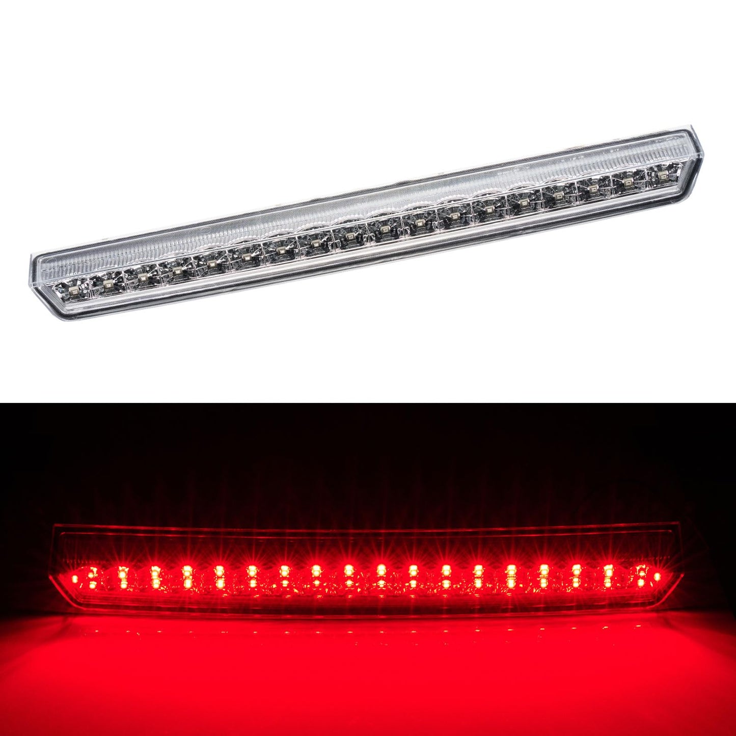 LED third brake light for 2015-2020 Chevy Tahoe, waterproof chrome assembly, bright illumination for safety.