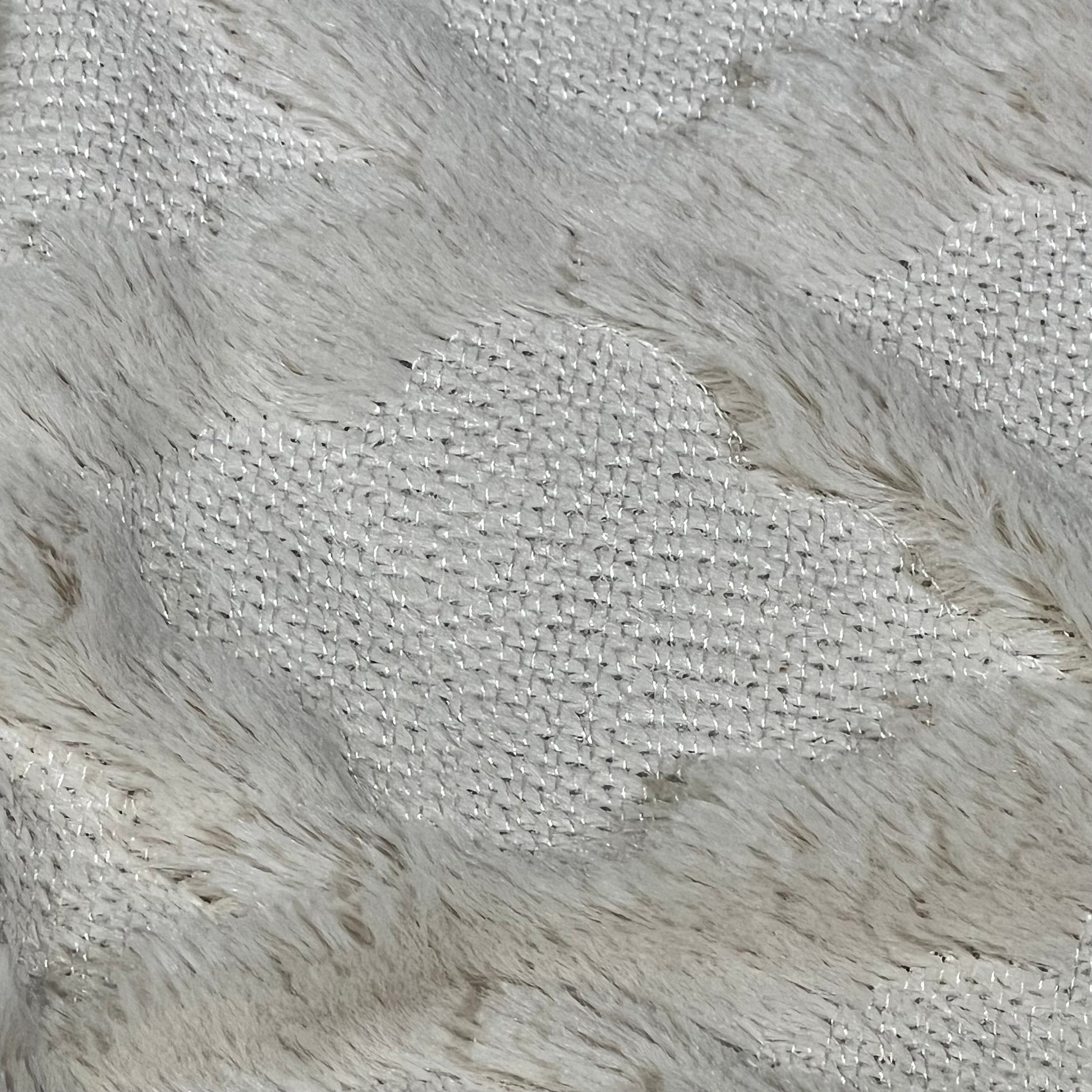 Beige Moroccan pillow cover close-up, showcasing soft, fluffy texture and intricate boho pattern for home decor.