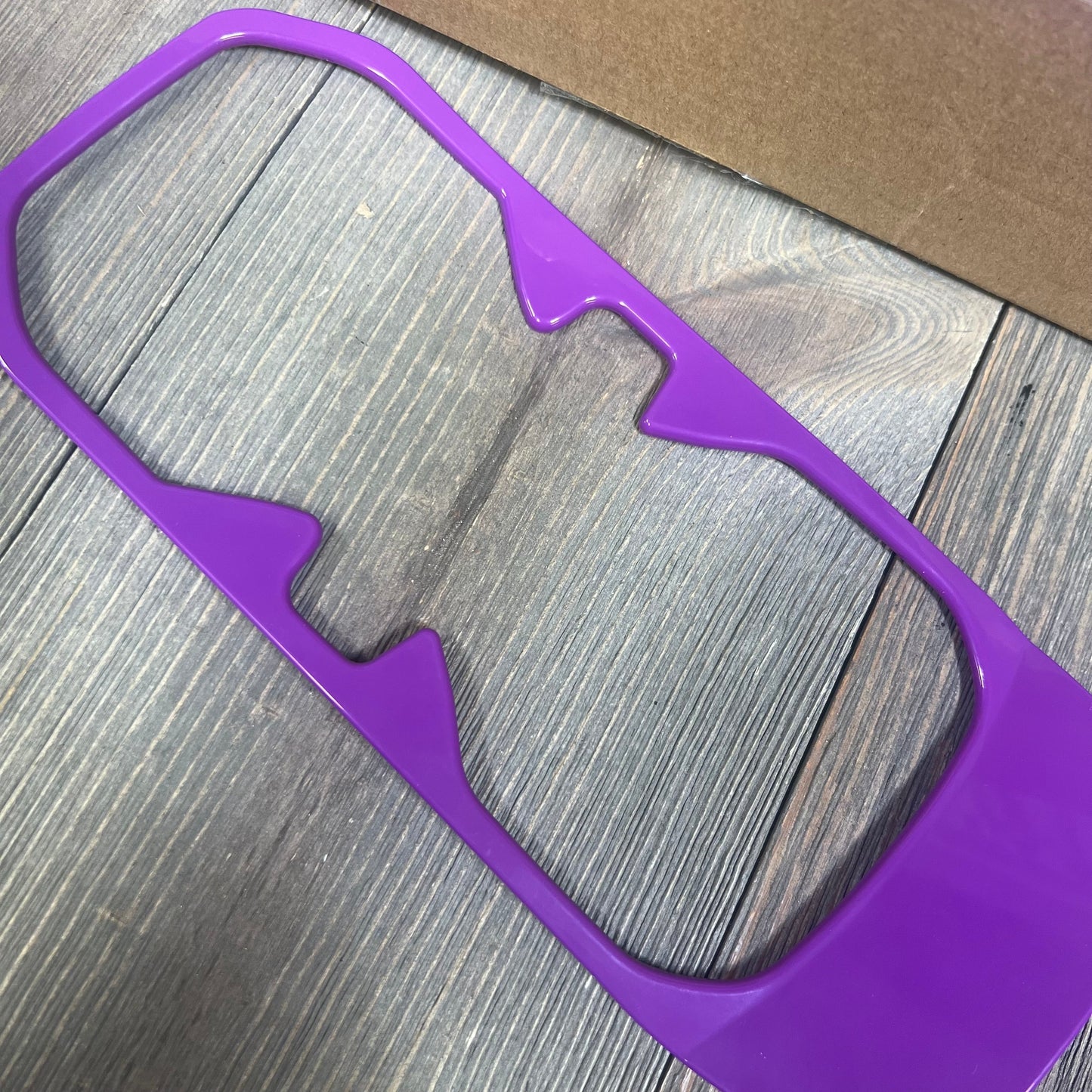 Purple dashboard trim piece from 23PCS interior decoration kit for Jeep Wrangler JL JLU Gladiator, 2018-2023 models.