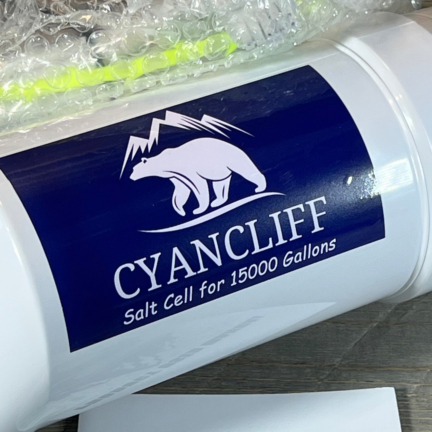 Replacement salt cell T-3 for Hayward W3T-Cell-3, suitable for 15,000-gallon pools, featuring Cyancliff branding.