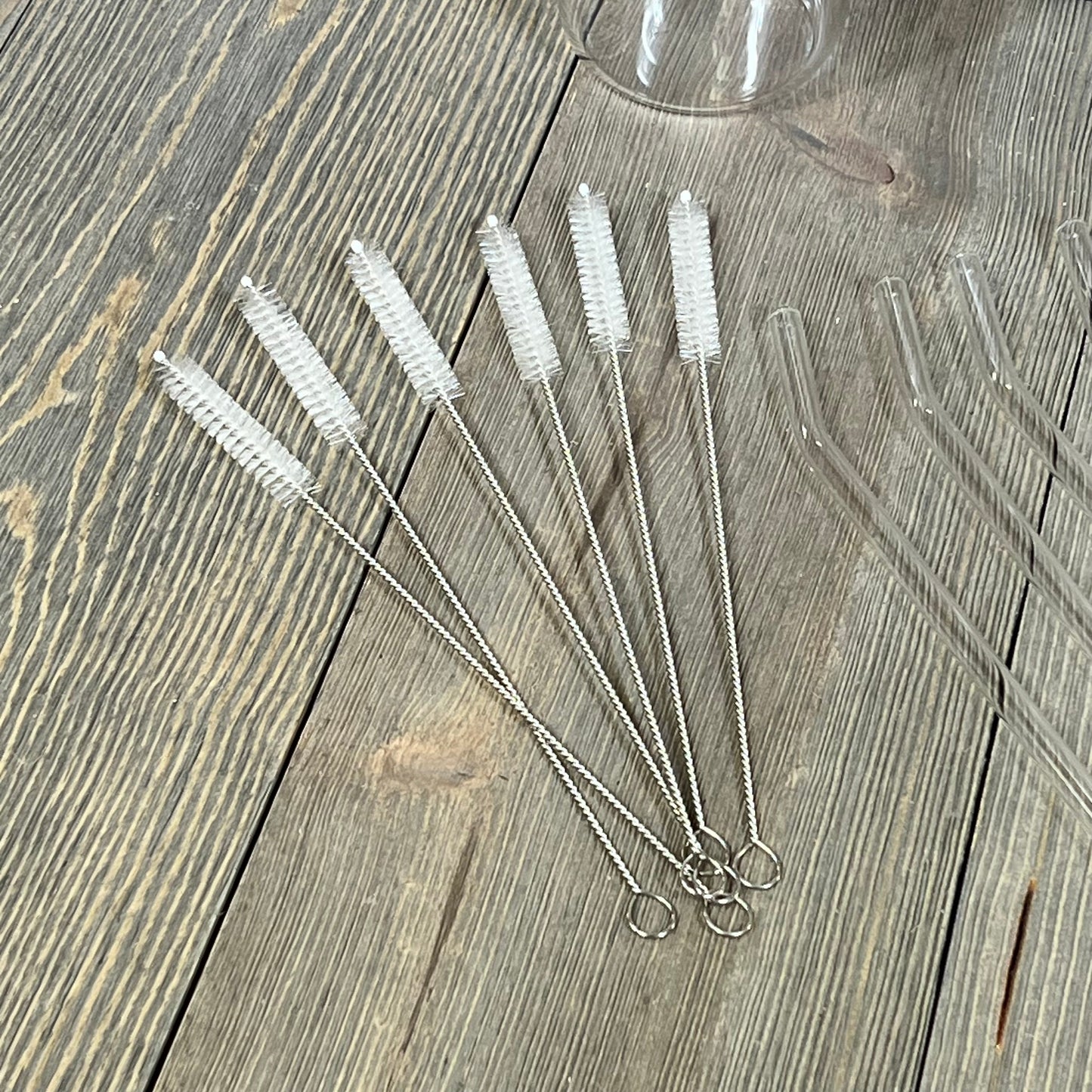 Cleaning brushes for Maxcheck Teacher Appreciation Cups, perfect for maintaining 16 oz glass cups with straw and lid.