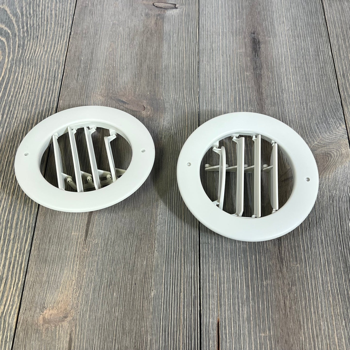 White ANODZU headliner AC vent louvers for Ford Explorer and Lincoln MKT, featuring a sleek design for 2011-2019 models.