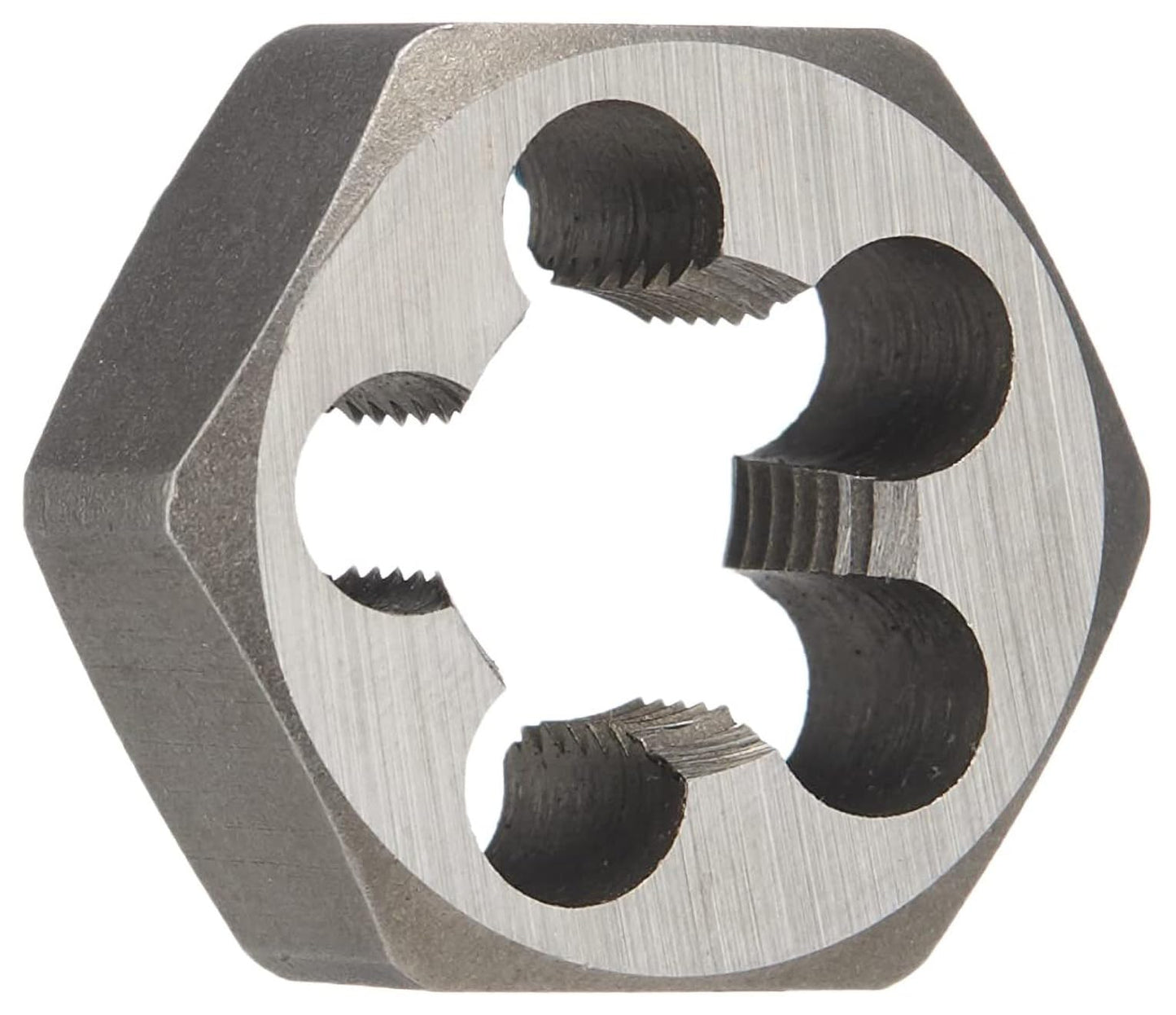 Carbon steel hex rethreading die, m26 x 1.5, for precise thread repair, durable DWT series by Drill America.