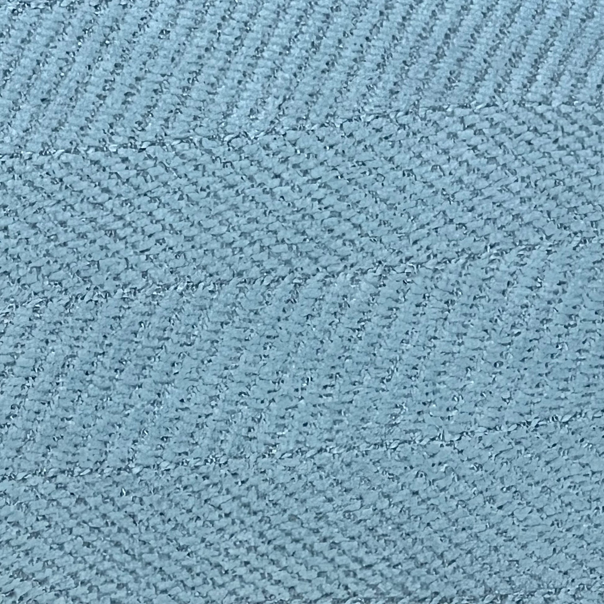 Elegant light blue chenille fabric texture of ZWJD throw pillow covers, highlighting softness and luxury for home decor.