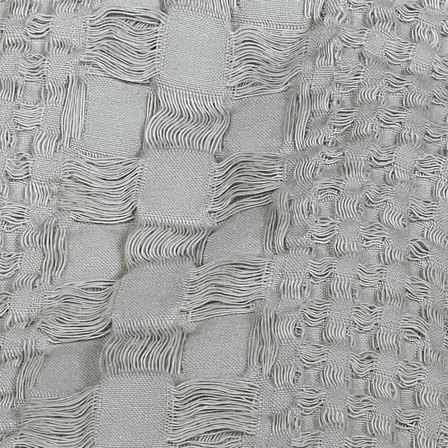 Close-up of PHF 100% cotton waffle weave texture in oatmeal, showcasing elegant and luxurious euro sham design.