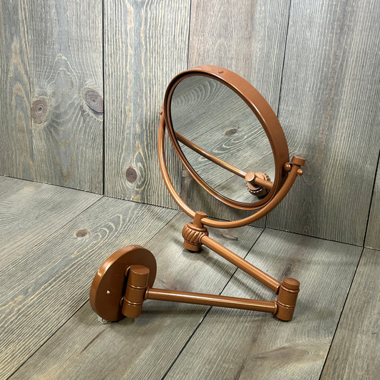 Allied Brass 8 Inch Wall Mounted Extending Make-Up Mirror, Autumn Sparkle