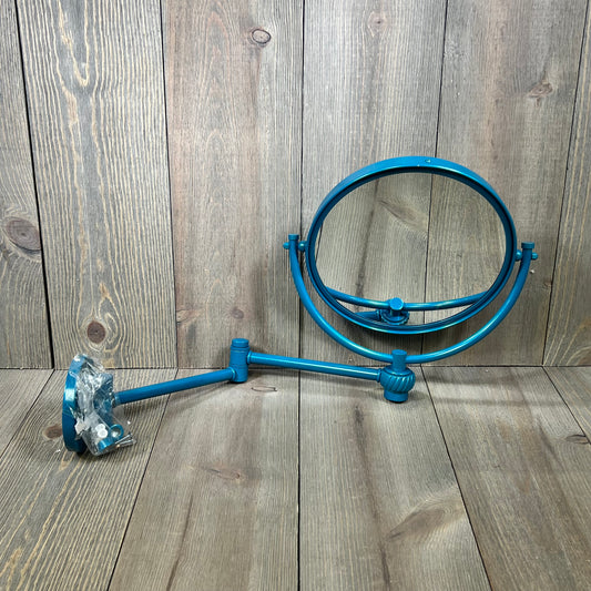 Allied Brass 8 Inch Wall Mounted Extending Make-Up Mirror, Glokzin Teal