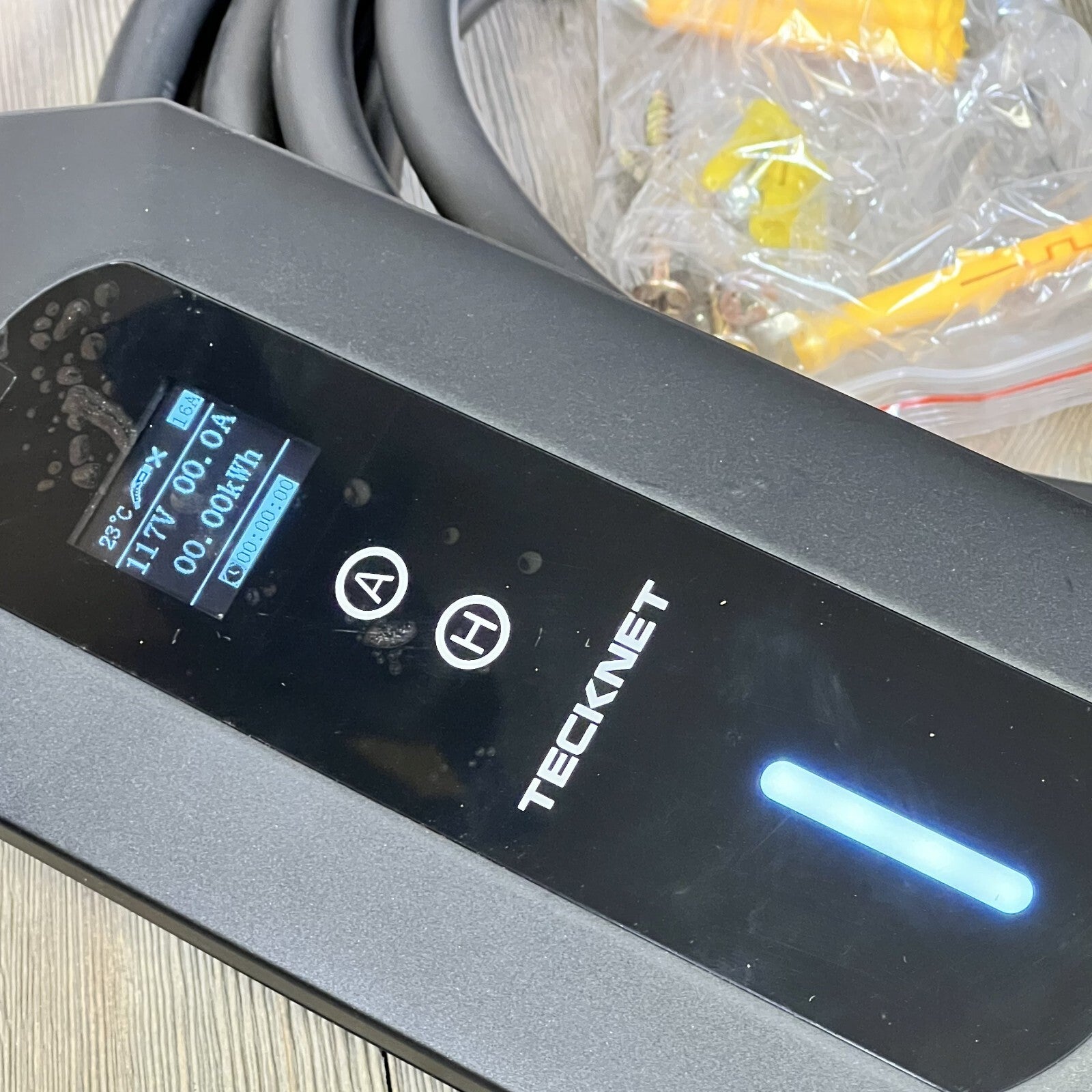 TECKNET EV Charger Level 1&2, 16A with NEMA 6-20 Plug & 25FT Cable