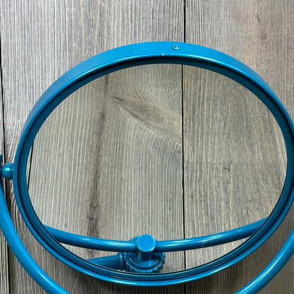Allied Brass 8 Inch Wall Mounted Extending Make-Up Mirror, Glokzin Teal