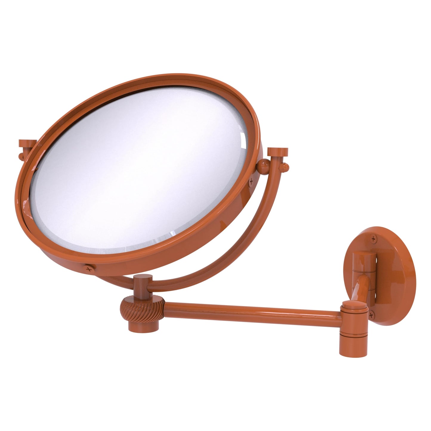 Allied Brass 8 Inch Wall Mounted Extending Make-Up Mirror, Autumn Sparkle