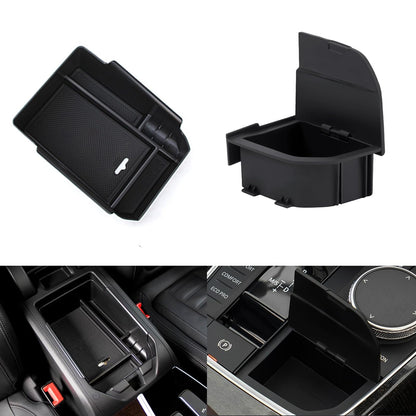Center Console Organizer Tray for BMW X3 X4 2019-2023, sleek design fits armrest storage perfectly.

Hidden Storage Box for BMW X3 X4 iX3 iX4 2019-2023, enhances car interior organization.

2pcs Organizer Tray Set for BMW X3 X4 2019-2023, maximizes center console space efficiently.

BMW X3 X4 2019-2023 Storage Box, optimized for center armrest organization and utility.