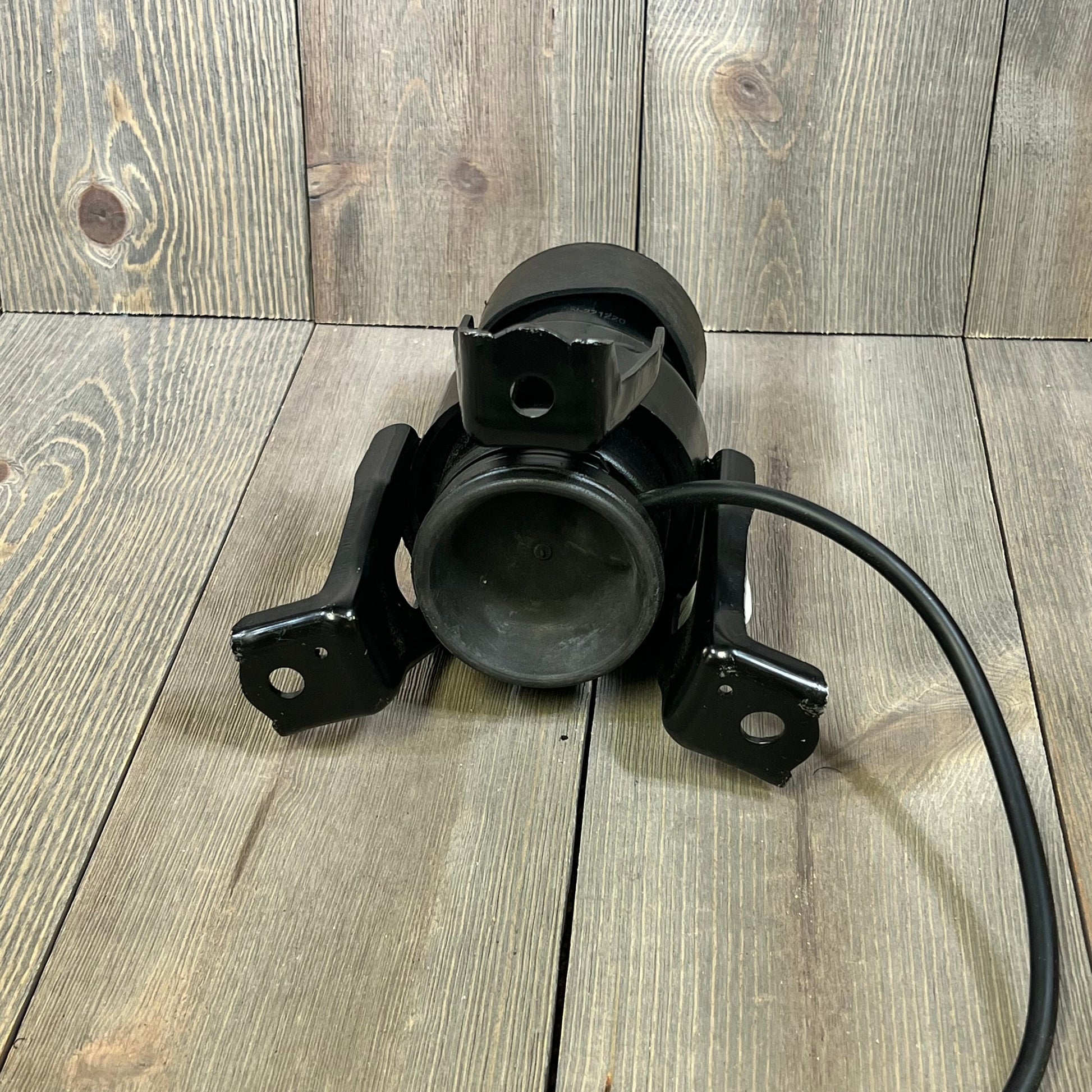 TRQ Rear Engine Mount for INFINITI JX35, QX60, Nissan Murano, Pathfinder, Quest, shown in durable metal finish.