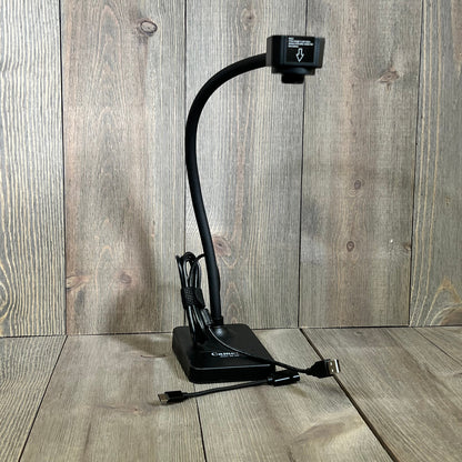 USB Document Camera for teachers, featuring a flexible neck, ideal for remote teaching and web conferencing.