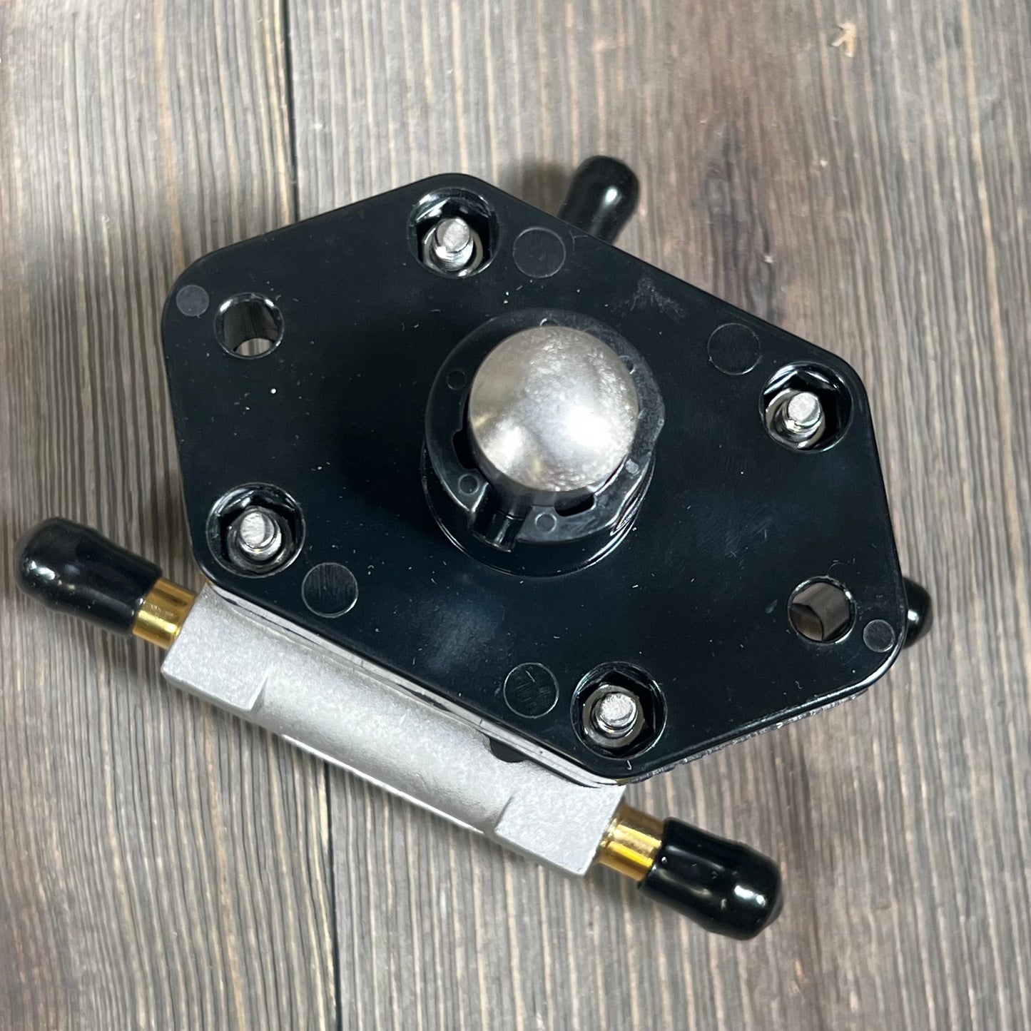 Durable Fundyliue fuel pump replacement for Mercury 30-60 HP 4-stroke outboard engine, black and silver finish.