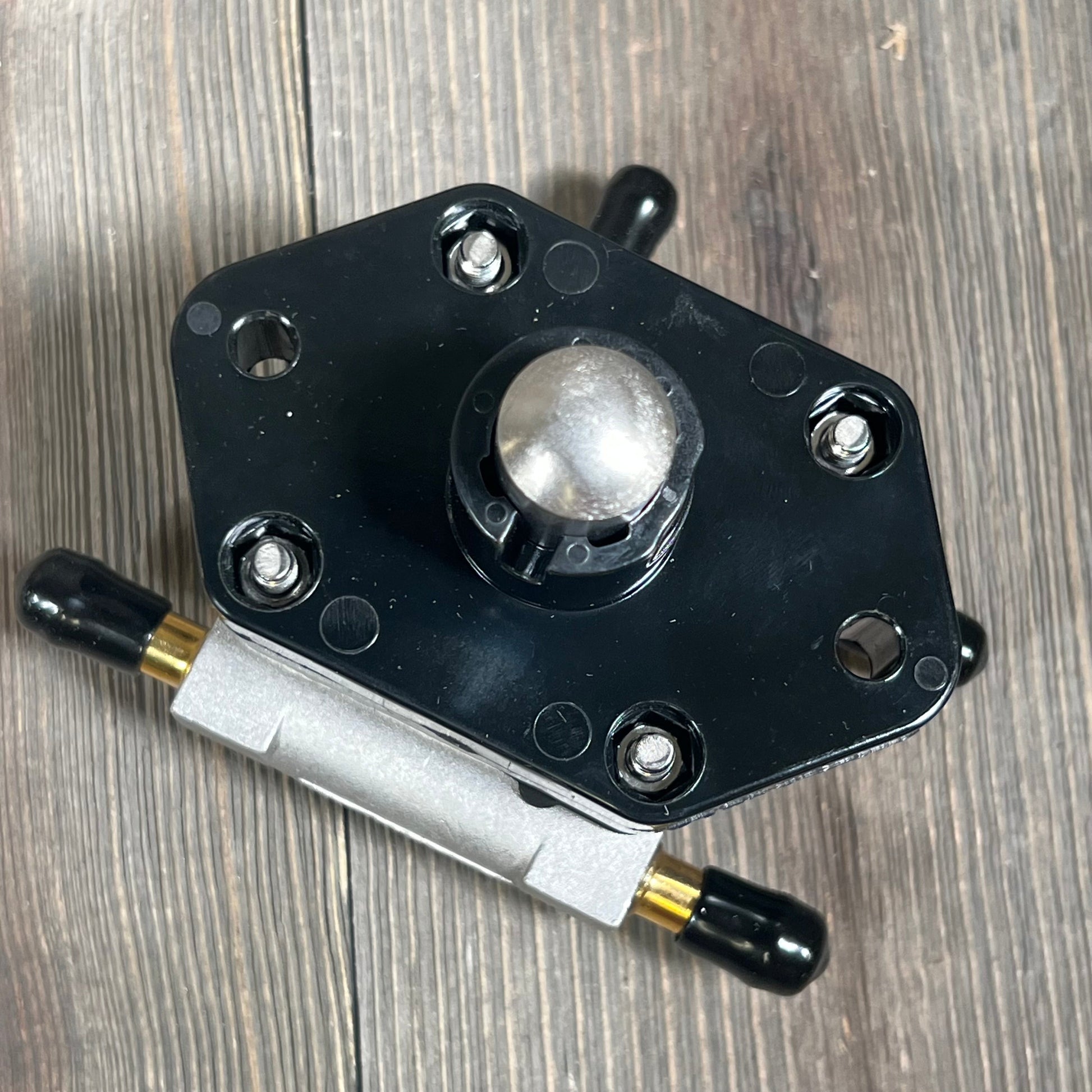 Durable Fundyliue fuel pump replacement for Mercury 30-60 HP 4-stroke outboard engine, black and silver finish.