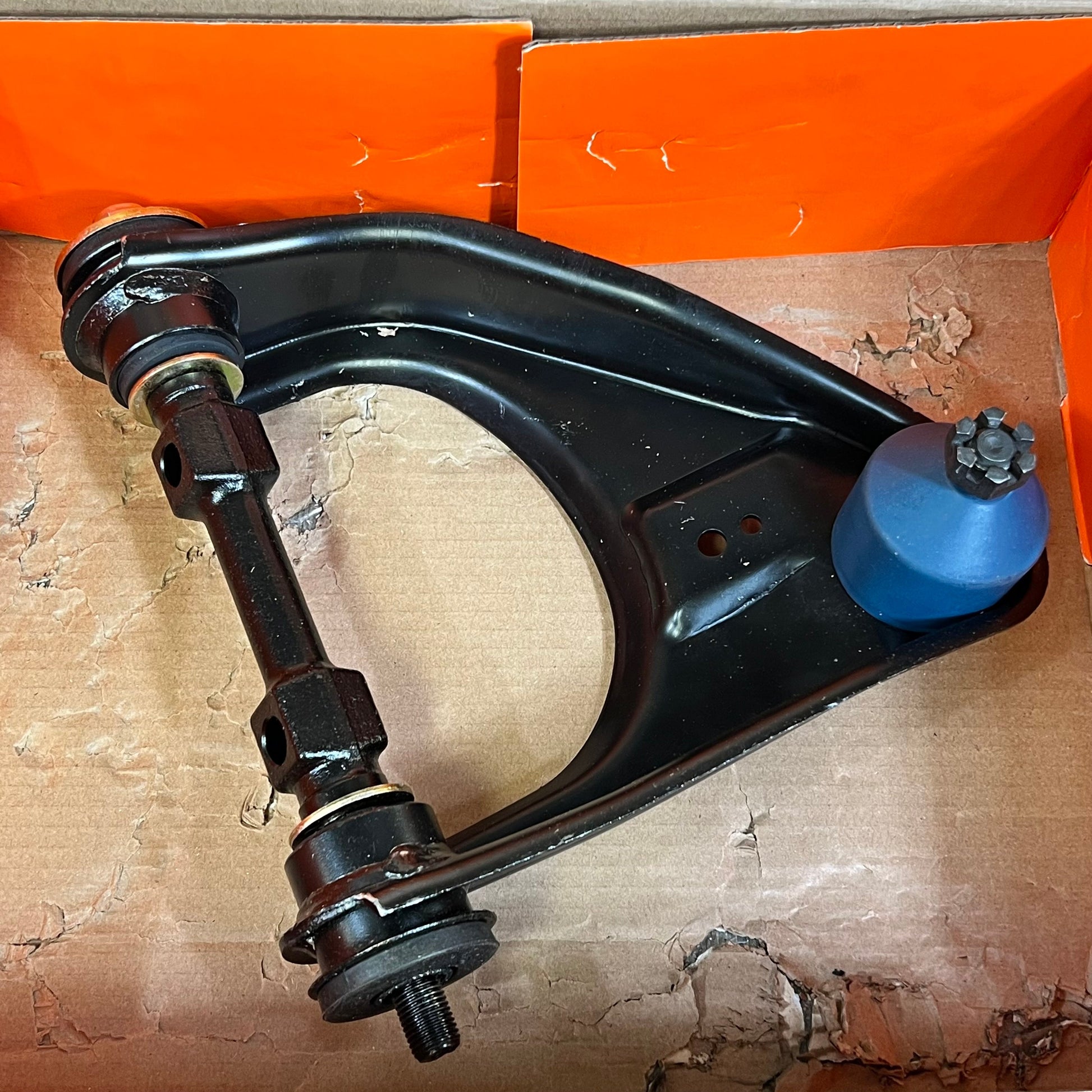 Front driver side upper suspension control arm with ball joint for Dodge/Mitsubishi models, part 1047279785.