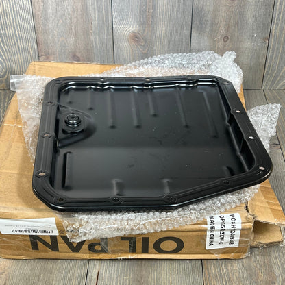 Premium transmission oil pan with drain plug for Toyota Camry, Celica, Corolla, Tercel, 15 bolt hole design.
