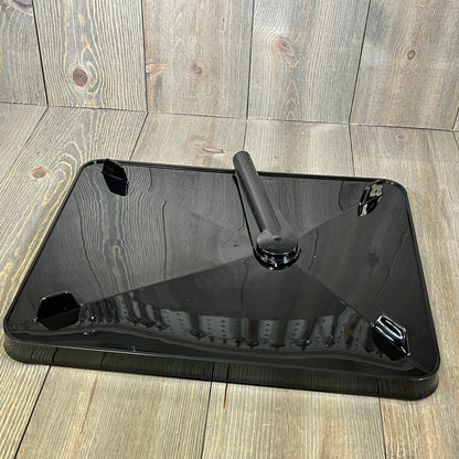 Sleek black base of Kitsure Dish Drying Rack, showcasing its modern design and sturdy build for efficient kitchen storage.