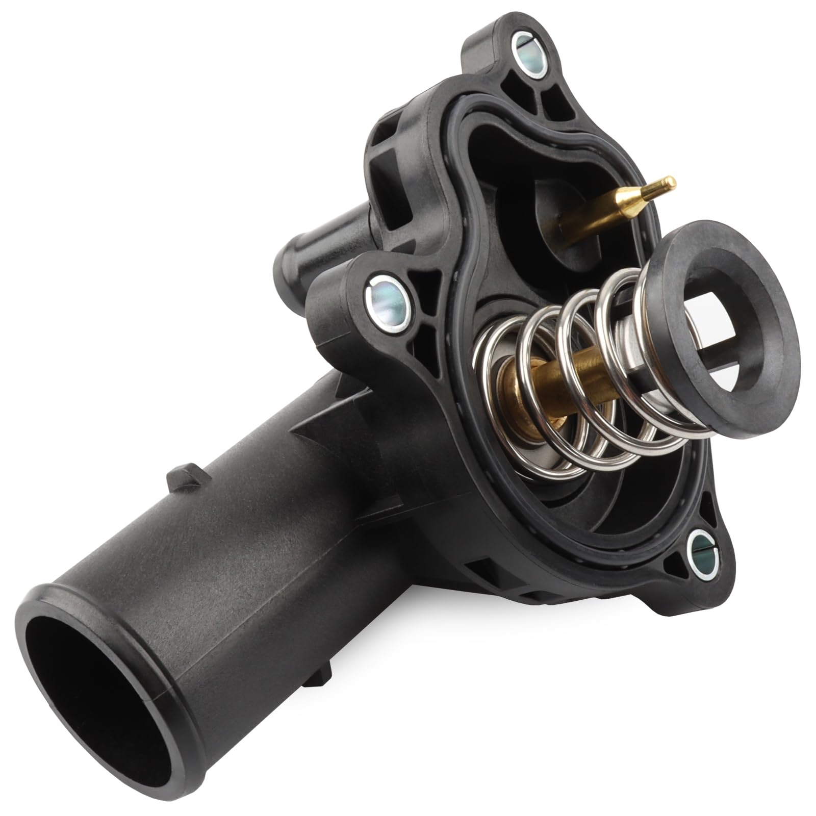 Thermostat housing assembly compatible with Dodge Jeep Ram 3.6L V6, featuring durable construction and precise fit.