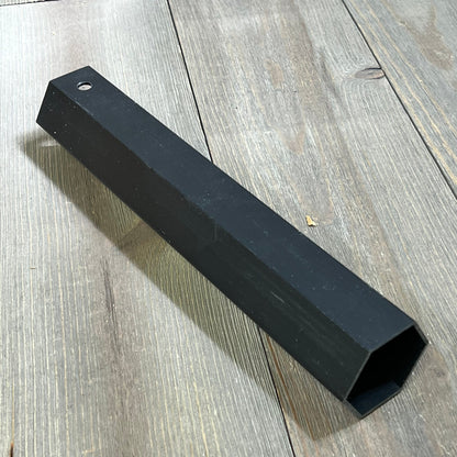 Black hexagonal tool for installing Dazakoot spike chrome lug nut covers, designed for 33mm x 4 3/4" semi truck nuts.