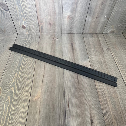 Black thermoplastic entry guard for Jeep Wrangler TJ/LJ 1997-2006, 2-piece set, durable and easy to install.