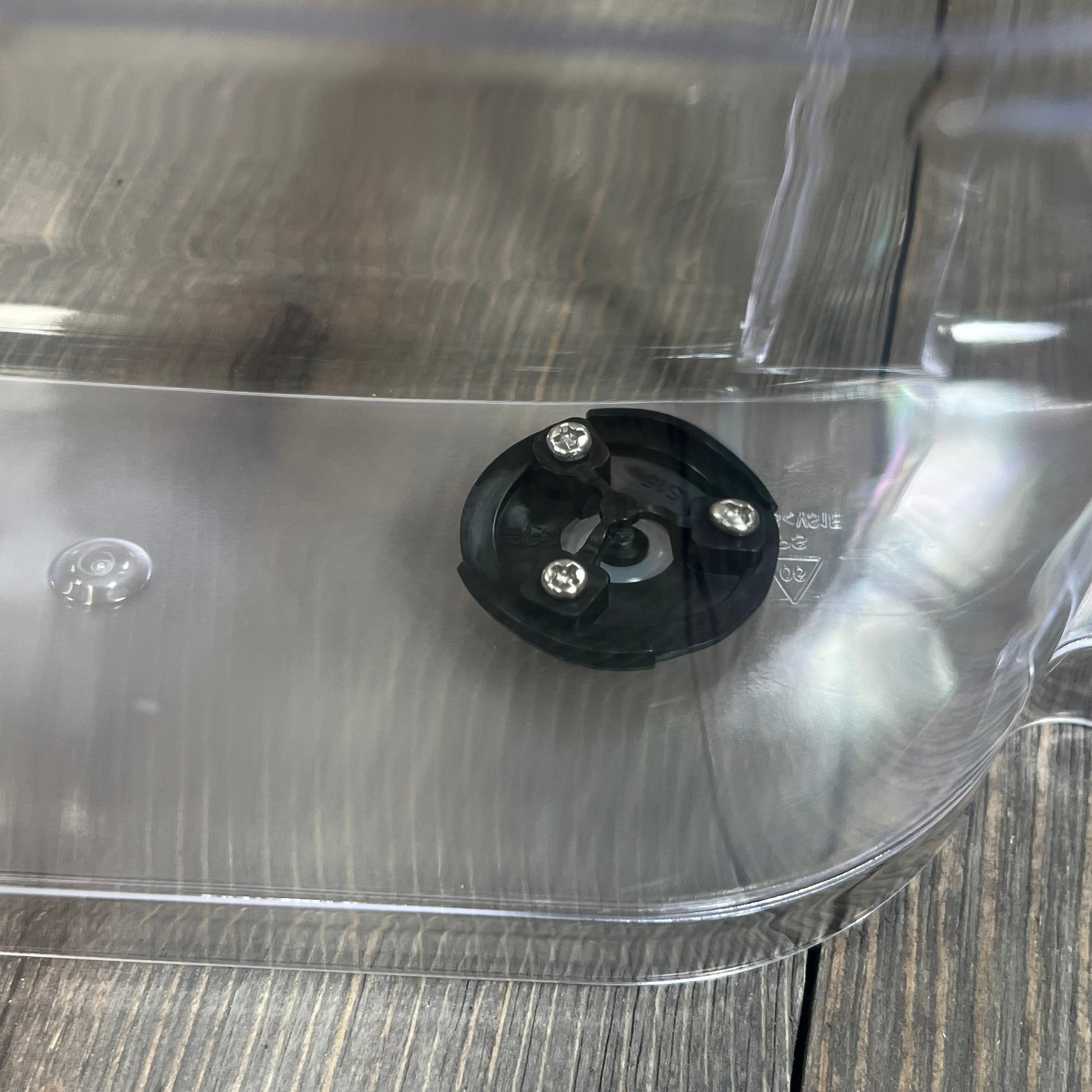 Close-up view of Keurig K-Duo Essentials replacement water reservoir base, showcasing secure attachment fittings.
