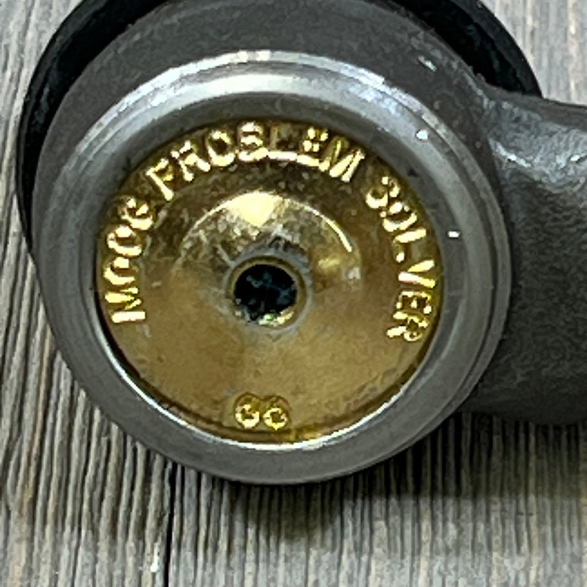 Close-up of MOOG ES3625 steering tie rod end for Dodge Ram 2500, featuring durable metal construction and precise engineering.