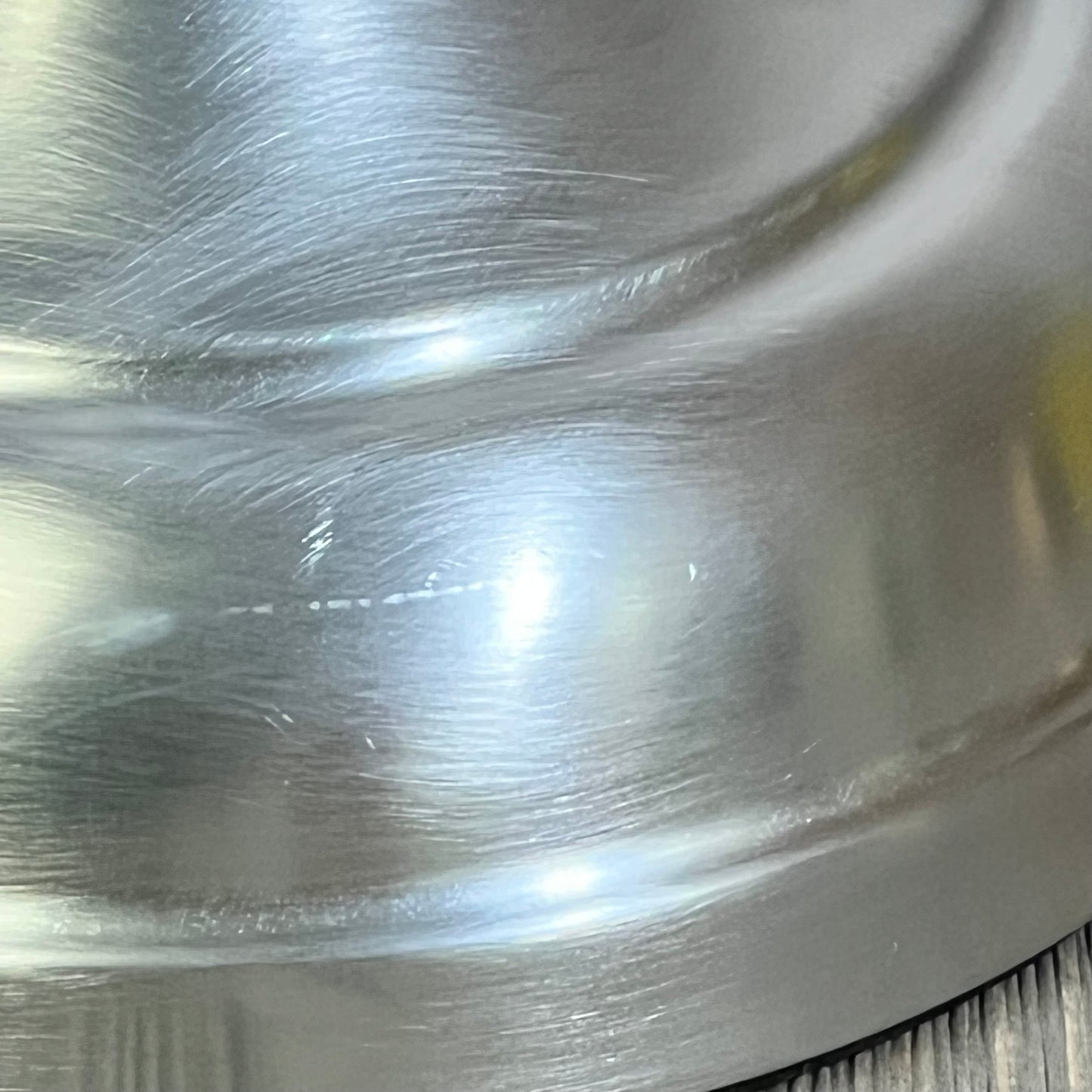 Close-up of the satin chrome finish on the Allied Brass Carolina Collection towel stand, showcasing its sleek texture.