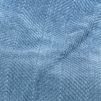 Dusty blue chenille texture of MIULEE 18x18 inch decorative pillow cover, perfect for luxurious home decor.