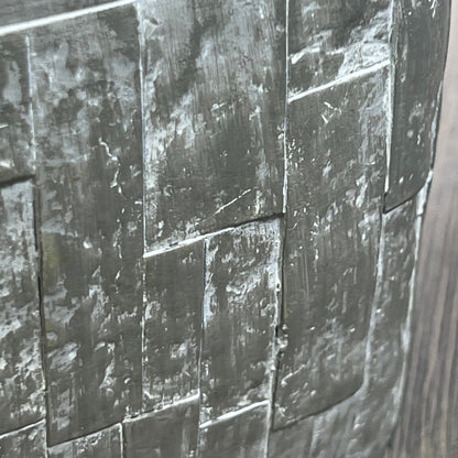 Close-up of textured gray decorative surface from Sweet Home Collection bathroom accessories set.