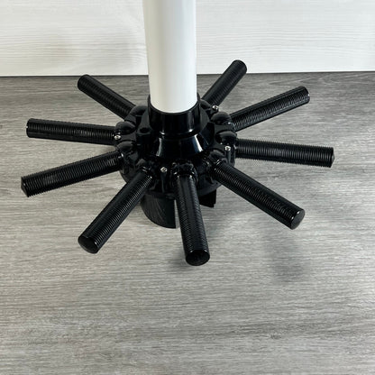 Close-up of TIROAR SX164DA lateral assembly showcasing the robust center pipe for Hayward filters.