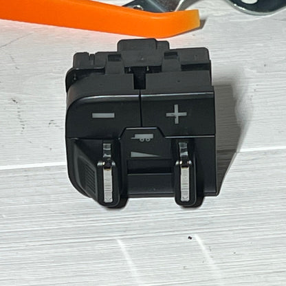 Ram trailer brake control module switch kit with plus and minus buttons, compatible with 2016-2019 Ram models.