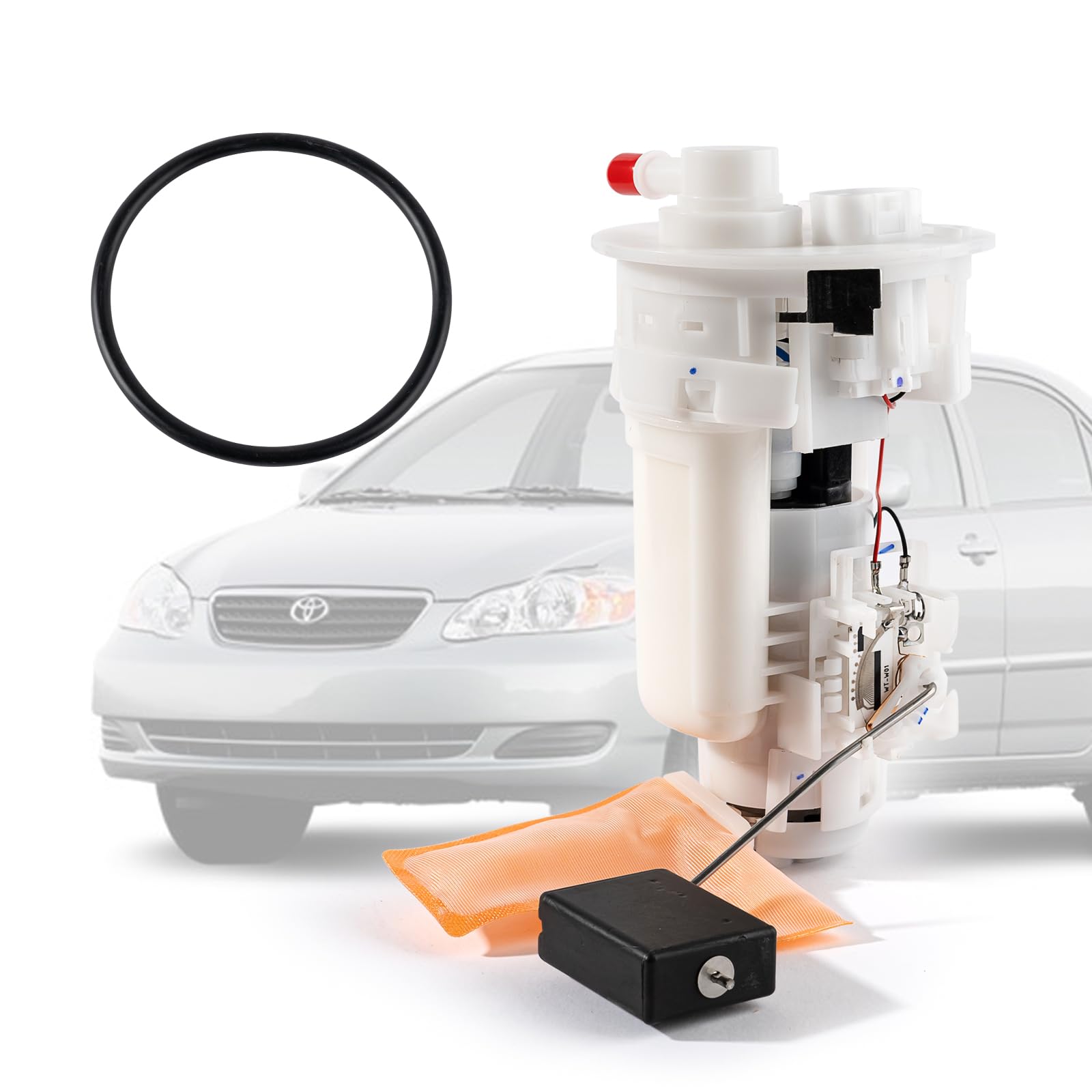 Electric fuel pump module assembly for Toyota Corolla 1.8L 2004-2007 with O-ring and filter, part number 77020-02190.