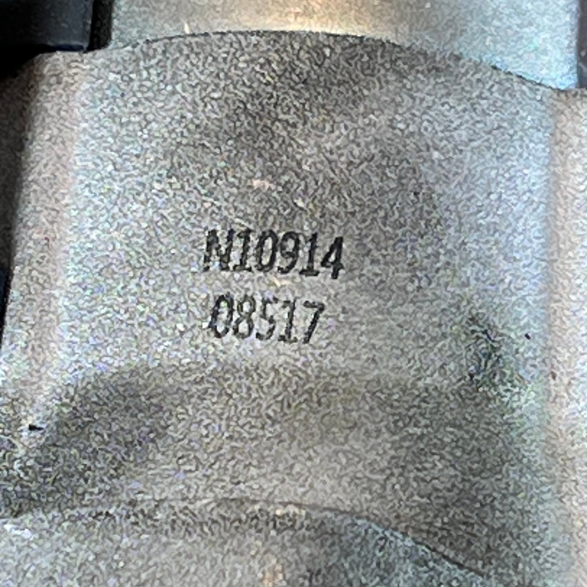 Detailed view of serial number on starter motor for Honda Accord 2013-2017, enhancing authenticity.